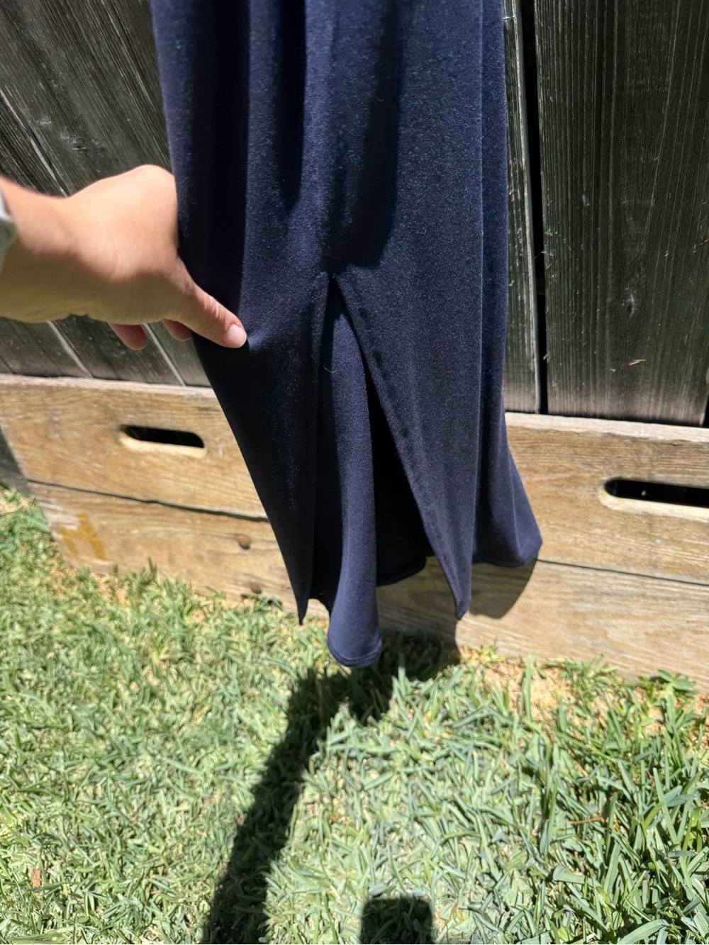 NWT Brandy Melville Navy Slim Slip Maxi Dress - Picture 6 of 7